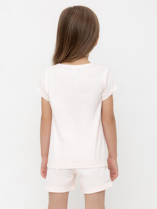 КР 302715-1/розовый к553 фуфайка (футболка) для дев - Crockid фото 5