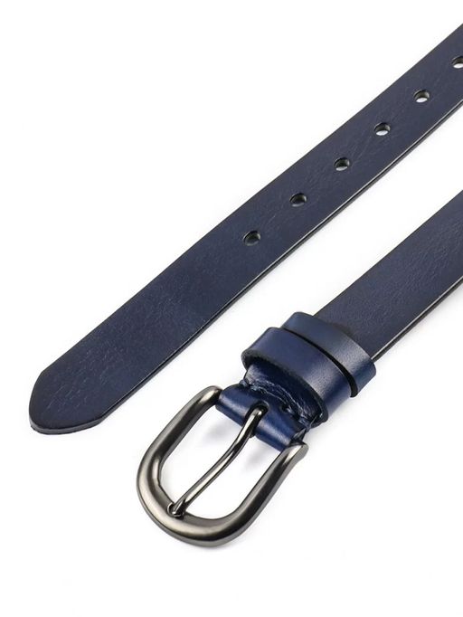 Мужской кожаный ремень Dierhoff ДРК 3051/2-30 Синий - Sergio valentini фото 5