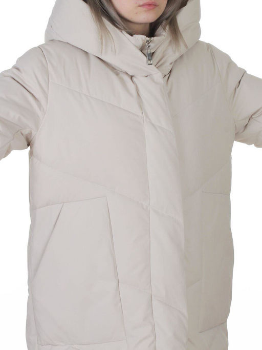 8836 LT. BEIGE Пальто зимнее женское (150 гр. холлофайбер)
