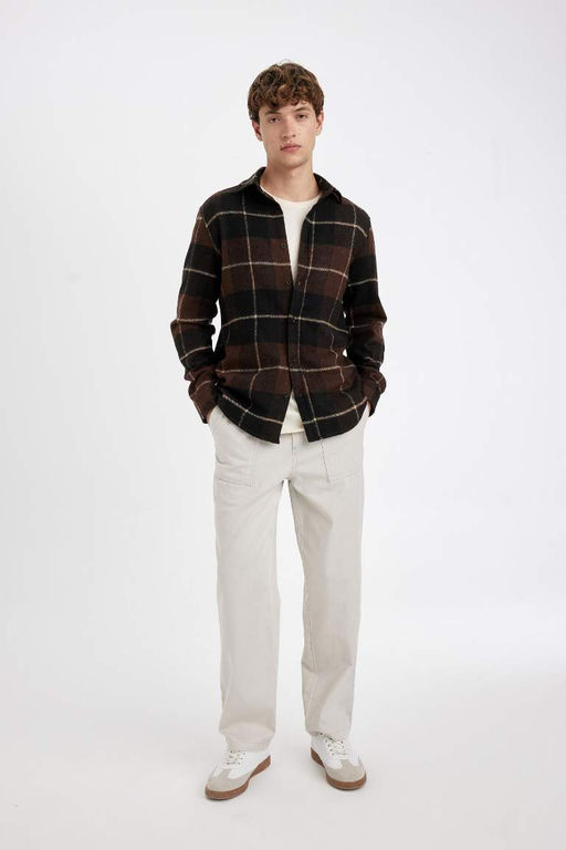 Рубашка Lumberjack с длинным рукавом в клетку стандартного кроя - Defacto фото 2