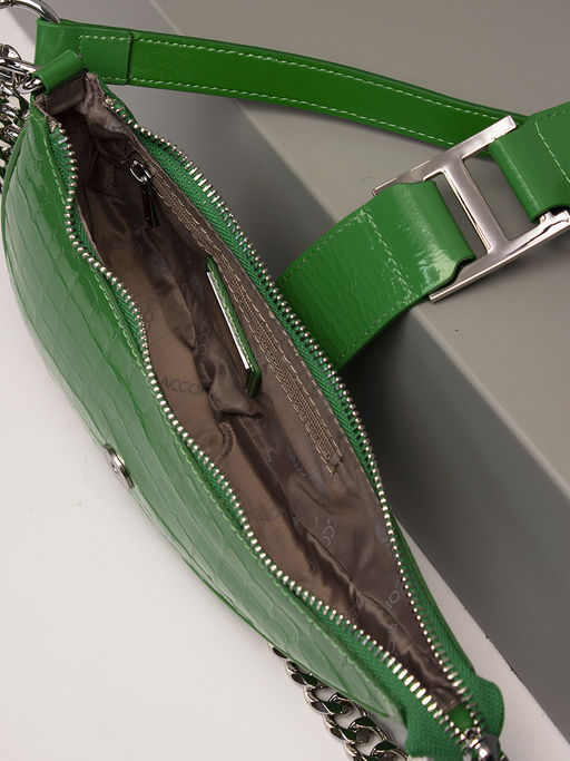 LACCOMA сумка Q6019-зеленый натуральная кожа хлопок  фото 4