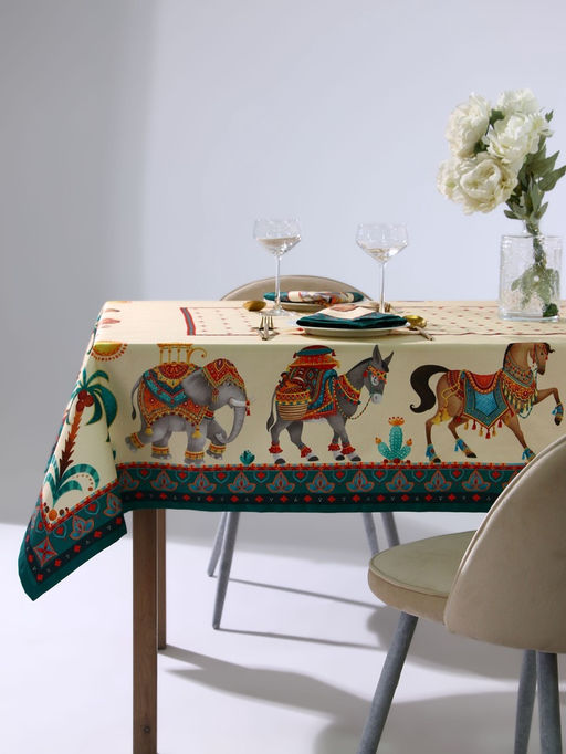Набор кухонный «Этель. Нью-Дели»: скатерть 180×150 см, салфетка 40×40 см-8 шт., 100% хлопок