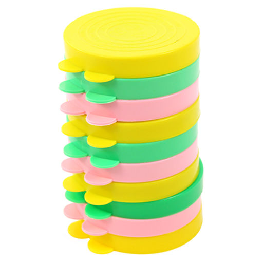 Крышка полиэтиленовая хозяйственная д82мм - классическая, Люкс, набор 10шт, цвета микс (Россия)