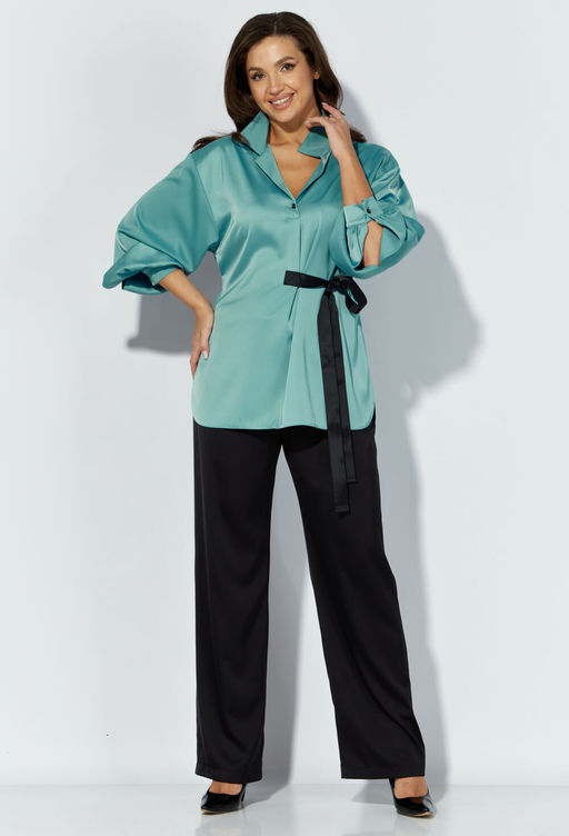 Костюм ТАиЕР 1301 бирюза, черный фото 5
