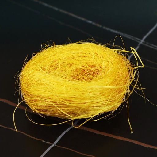 Гнездо, крашеная солома, 7 см, микс цветов - Пижон фото 2