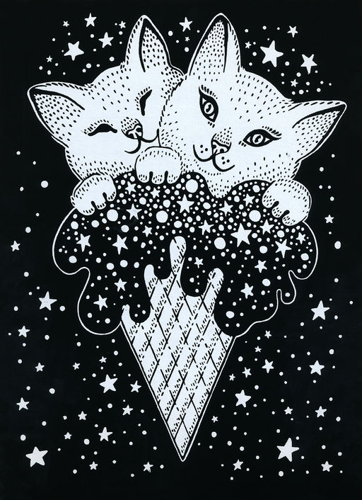 Hobbius GHPB-06 Набор для творчества Гравюра-блокнот 14 x 20 см Космический кот  фото 11