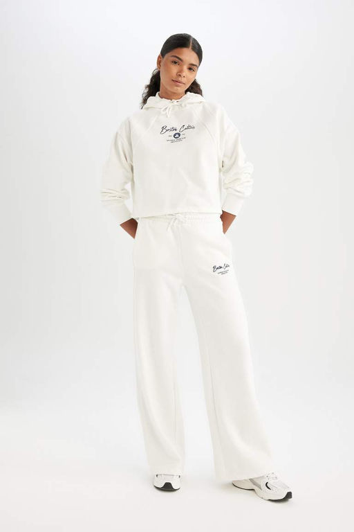 DeFactoFit NBA Boston Celtics Широкие спортивные штаны с двойными карманами и широкими штанинами стандартной длины  фото 3