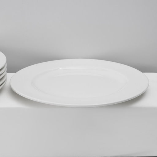 Тарелки Magistro Basic bistro, d=27 см, набор 6 шт., фарфор, белые