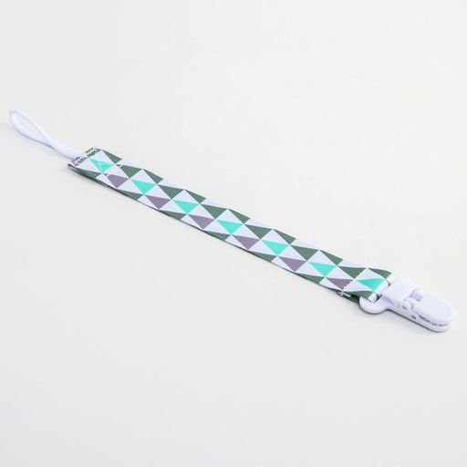 Держатель для соски - пустышки на ленте Геометрия - Крошка я фото 3