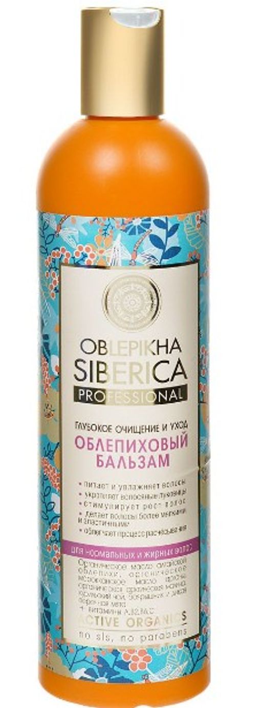 NS Бальзам Облепиховый д/норм, жирных волос (400мл).6