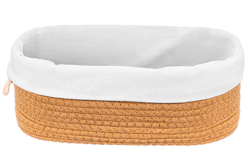 Хлебница плетеная с льняным мешком 35*25*13 см, бежевая - Elan gallery фото 7