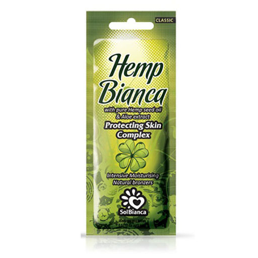САШЕ Hemp Bianca Крем для загара с маслом Конопли и кокоса (темный и стойкий) (2*Bronzer) 15 мл.