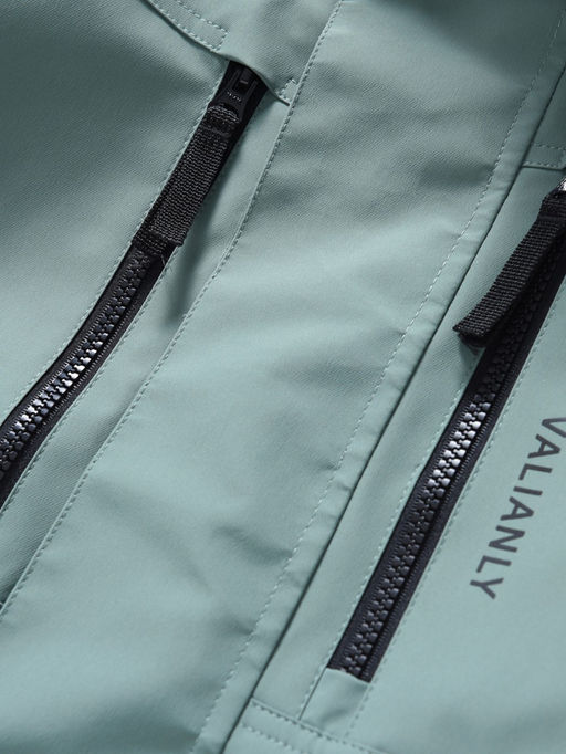 Парка зимняя мужская с капюшоном и мехом енот зеленого цвета 9537-1Z - Valianly фото 9