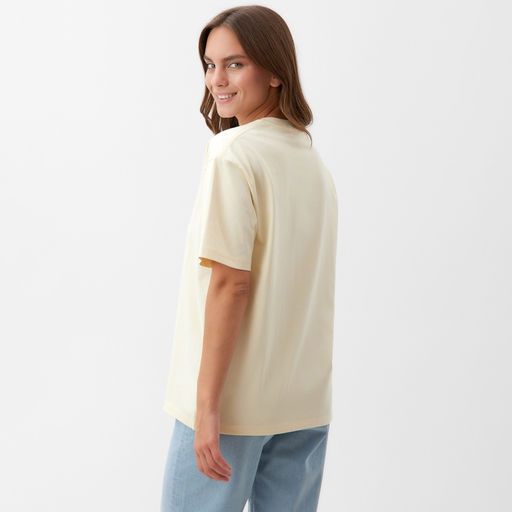 Футболка женская KAFTAN: Basic line, молочная, размер 40-42