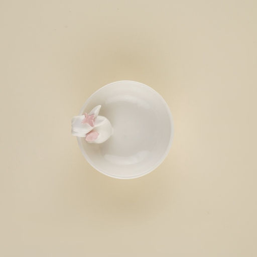 Конфетница SL Home «Лесные кролики», 13×10.3 см, фарфор, белая