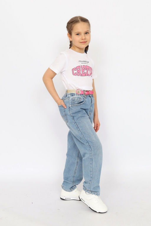 CRB wear/ HSJG 63847-20 Футболка для девочки,белый/Ex.Cherubino  фото 3