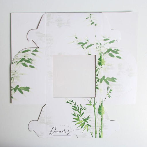 Цена за 5 шт. Коробка для капкейков, кондитерская упаковка, 4 ячейки «Dreams come true», 16 х 16 х 10 см