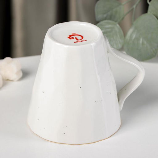 Кружка Доляна Млечный путь, 300 мл, фарфор, белая  фото 3