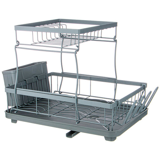 Сушилка для посуды серая 43*30*31 см 917-104 /АРТИ-М/