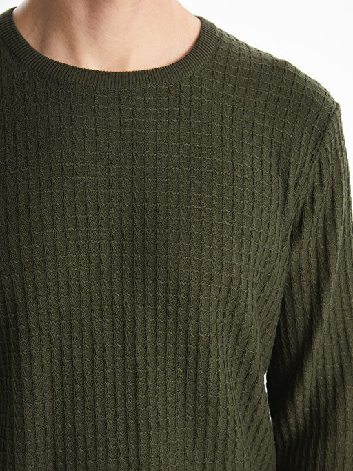 Bisiklet Yaka Erkek Triko Kazak