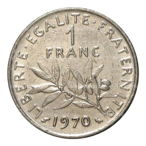 1 франк 1970 года Франция