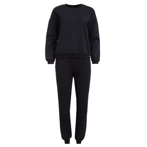 Костюм спортивный женский: свитшот, брюки, MINAKU: Casual Collection, размер 50, чёрный