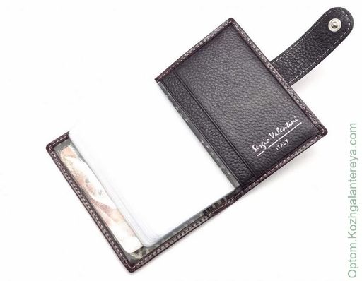 Женская кожаная визитница Sergio Valentini СВ 3222-010  фото 6