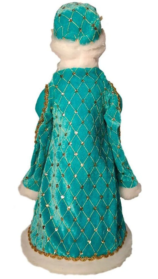 Снегурочка Царская 44 см индивид.уп. БИРЮЗОВАЯ - Коломеев фото 4