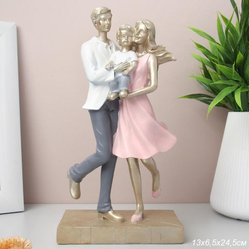 Статуэтка Семья 13х7,5х24,5 см / 24375M5 /уп 24/ - ГалеонТрейд фото 2