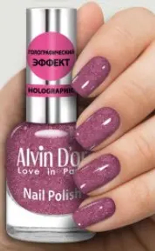 Alvin Dor (ADN-07) Лак д/ногтей Голографич. тон 709 (15мл). 12