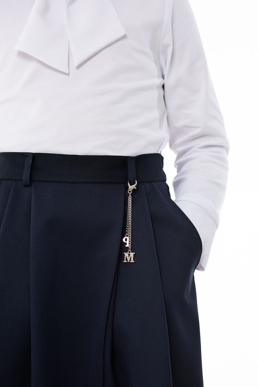 Синие школьные брюки Mooriposh, модель 0419 фото 4