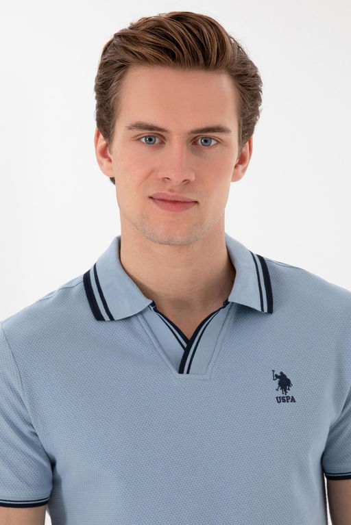 Erkek Slim Fit Polo Yaka Mavi Ti__rt Sepette S_rpriz _ndirim - U.s. polo assn фото 2