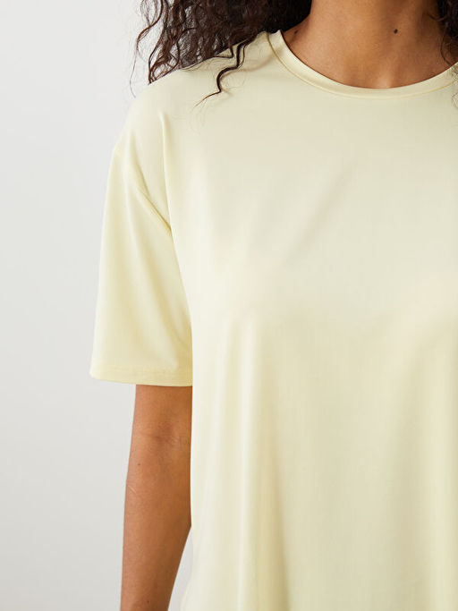 Bisiklet Yaka Kad?n Spor Ti??rt