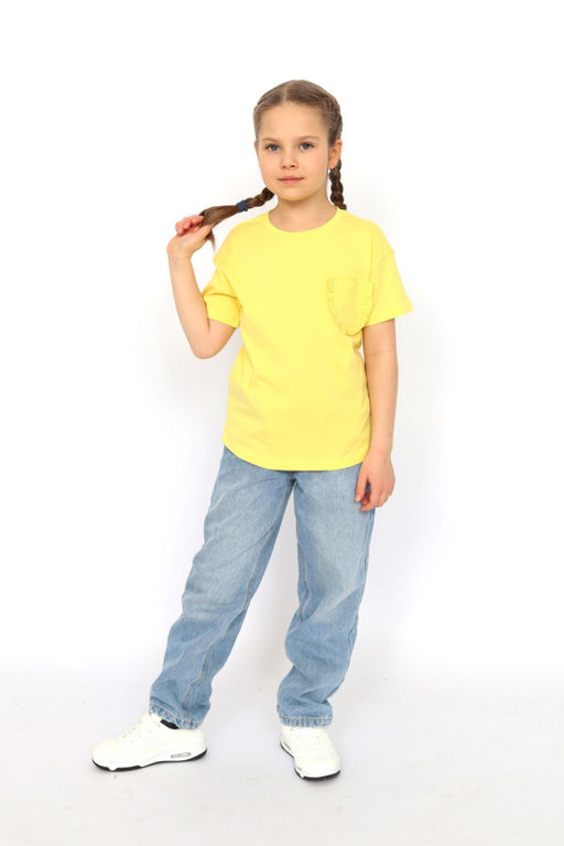 CRB wear/ CSKG 63794-30-397 Футболка для девочки,желтый/Ex.Cherubino  фото 3