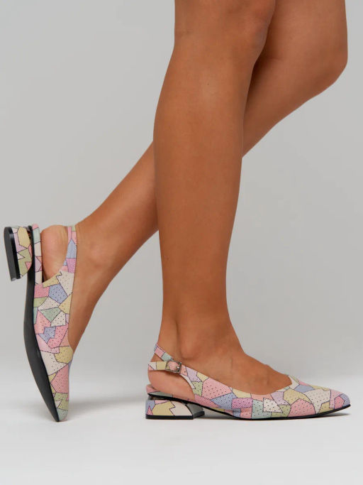 Туфли открытые женские разноцвет, н/к RQ502-023