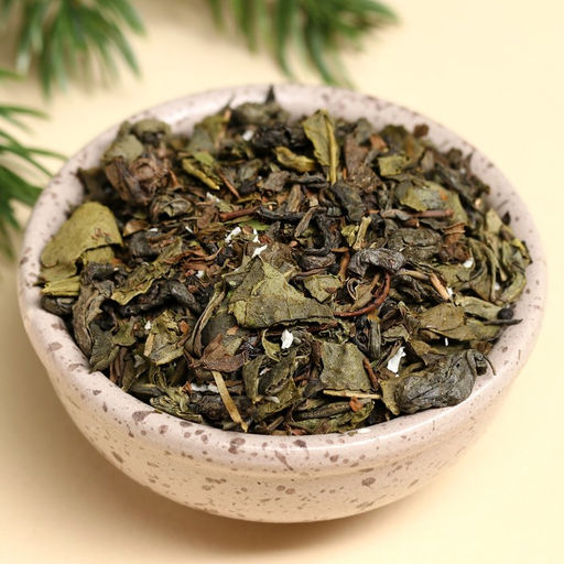 Чай зелёный Добро пожаловать, вкус: мята и кокосовая стружка, 50 г. - Фабрика счастья фото 2