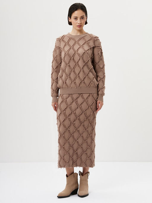 Юбка женская 12511-58013 mocha mousse