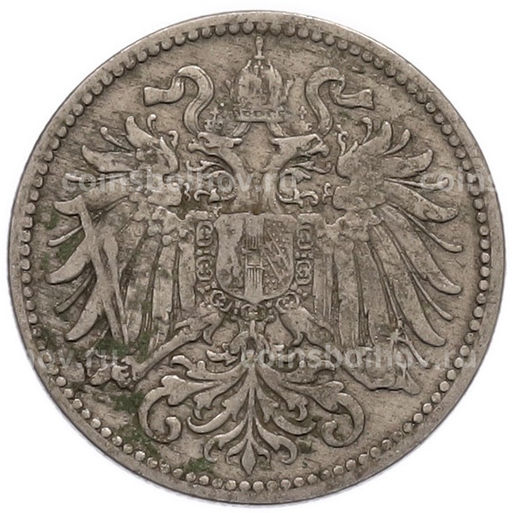 Монета 10 геллеров 1895 года Австрия