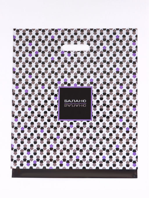 Цена за 50 шт. Пакет «Баланс», полиэтиленовый с вырубной ручкой, 40×47 см, 45 мкм