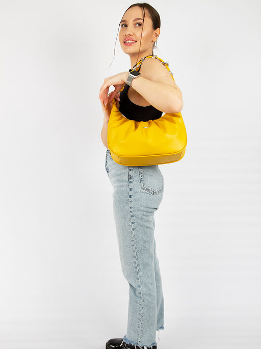 LACCOMA сумка Долорес-Ф826-желтый эко кожа хлопок