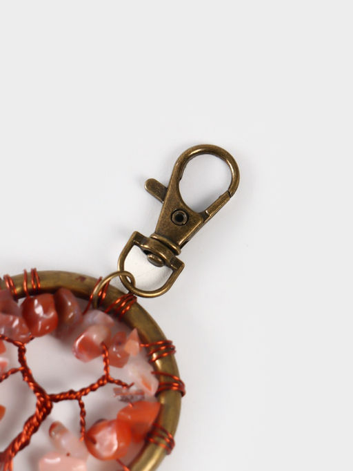 Брелок ловец снов «Великое древо», 19 см, розовый