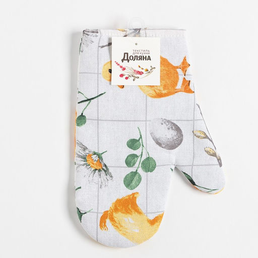 Варежка-прихватка Доляна Duckling 20х27 см, 100% хлопок, ватин 250 г/м2  фото 8