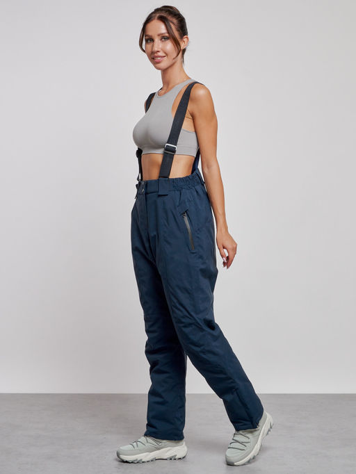 Горнолыжный костюм женский большого размера зимний бирюзового цвета 03960Br - Chunmai фото 13