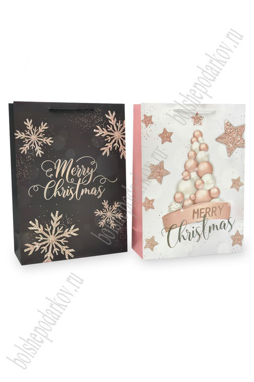 Пакет Новогодний 30*41,5*12 см (12 шт) SF-7826, микс №1 - Больше подарков фото 2