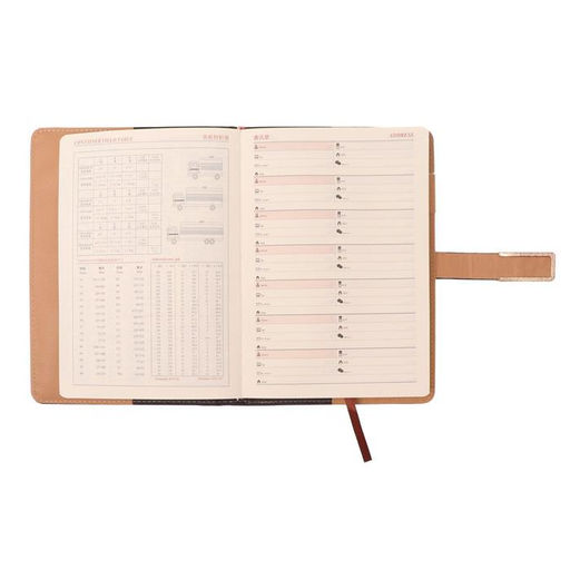 Ежедневник недатированный Calligrata, А5, в линейку, с хлястиком, 100 листов, обложка ПВХ, чёрный