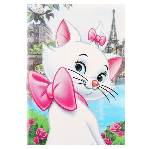 Цена за 40 шт. Блокнот А7, на скрепке, 16 листов, в клетку, Коты аристократы