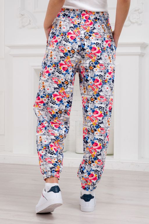 Брюки женские из футера Забава цветная палитра - Амадэль фото 8