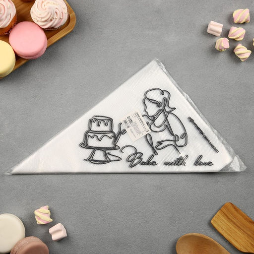 Кондитерские мешки Bake with love, (L) 34×23 см, 50 шт.