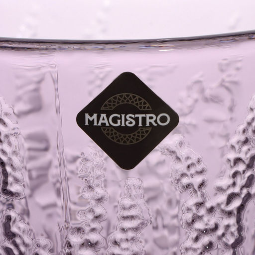 Стакан Magistro «Французская лаванда», 300 мл, стекло, сиреневый