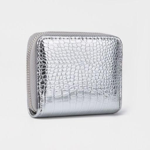 Кошелёк на молнии, цвет серебряный - Simaland фото 2